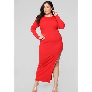 Fashion Nova-Basketball Wives Dress-3X-Red